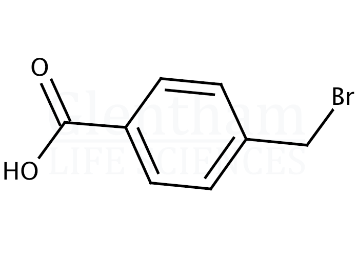 Structure for 4-(Bromomethyl)benzoic acid