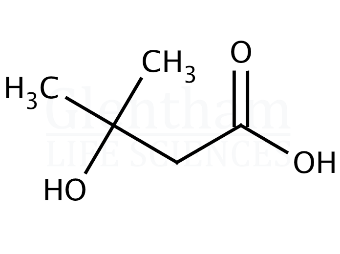 β-Hydroxyisovaleric acid Structure