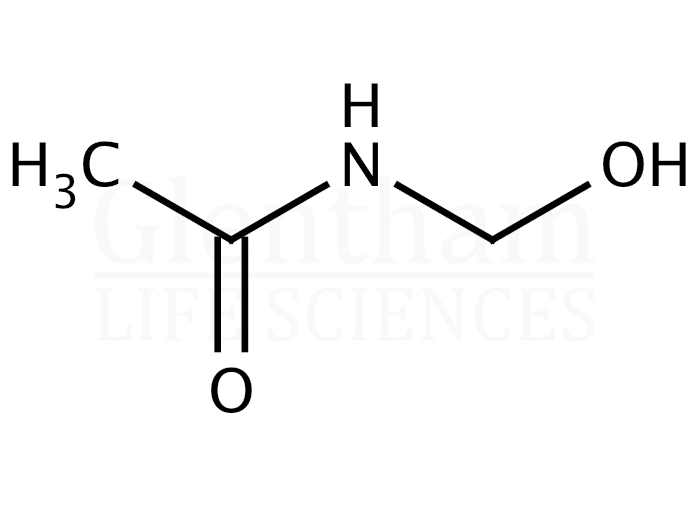 N-(Hydroxymethyl)acetamide Structure