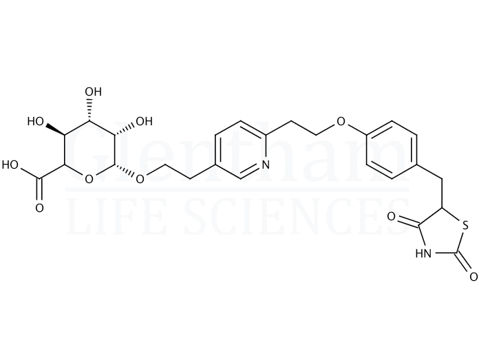 Hydroxy pioglitazone (M-VII) b-D-glucuronide Structure