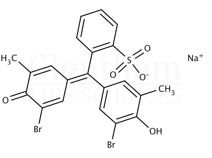 Structure for Bromocresol Purple sodium salt