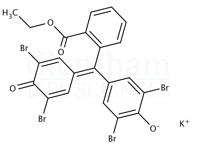 3'',3'''',5'',5''''-Tetrabromophenolphthalein ethyl ester potassium salt Structure