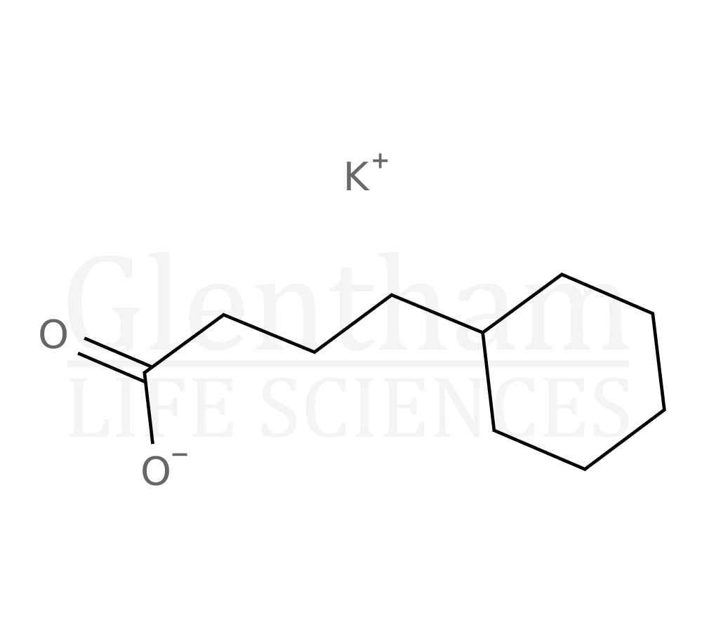 Structure for Potassium cyclohexanebutyrate, AAS