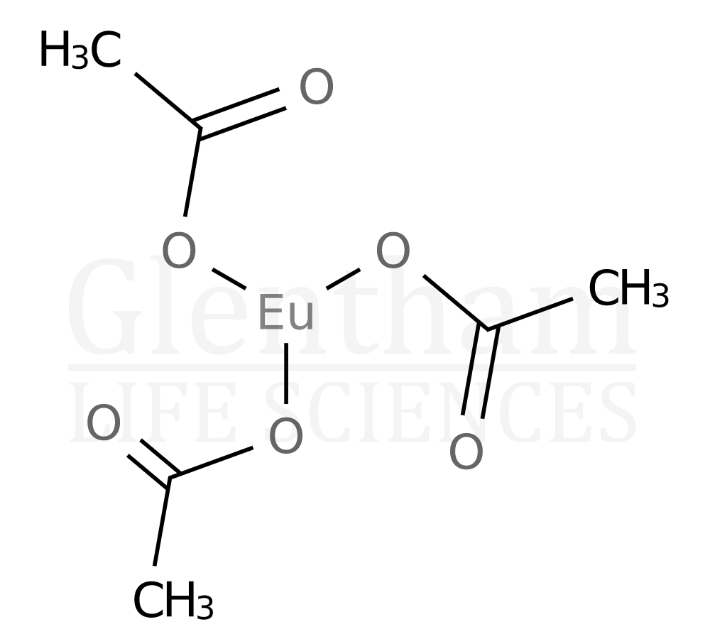 Structure for Europium acetate hydrate, 99.999%