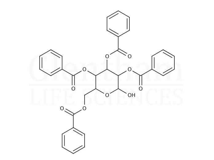 Structure for 2,3,4,6-Tetra-O-benzoyl-D-galactopyranoside