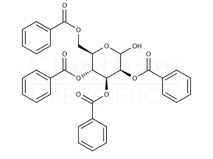 2,3,4,6-Tetra-O-benzoyl-D-mannopyranose Structure