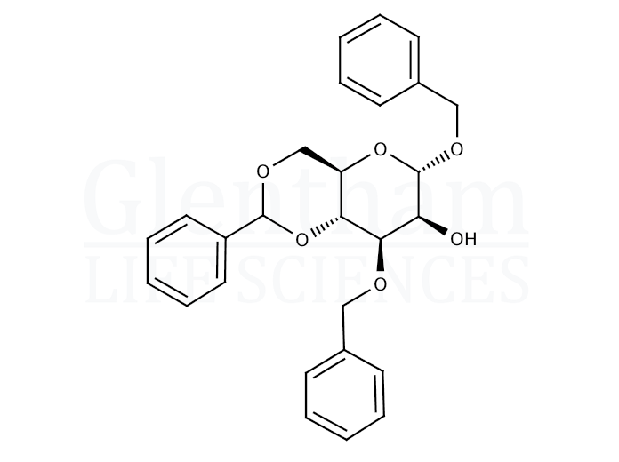 Benzyl 3-O-benzyl-4,6-O-benzylidene-α-D-mannopyranoside Structure