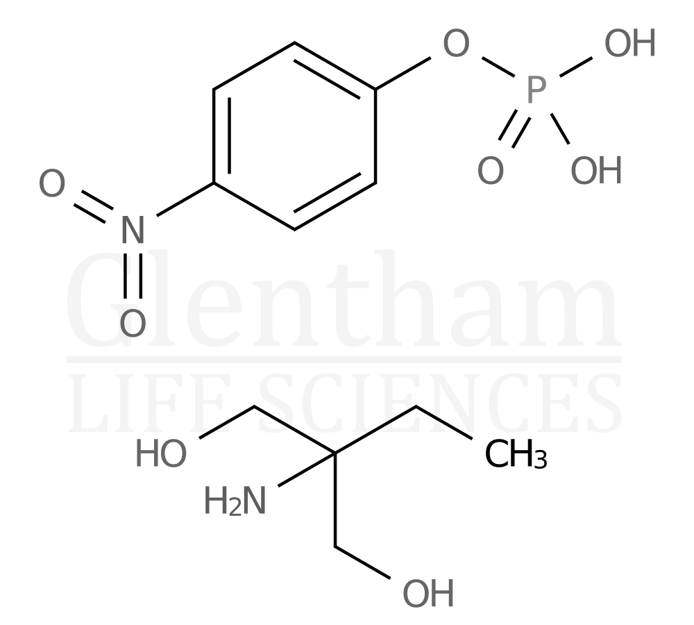4-Nitrophenyl phosphate bis(2-amino- 2-ethyl-1,3-propanediol) salt Structure