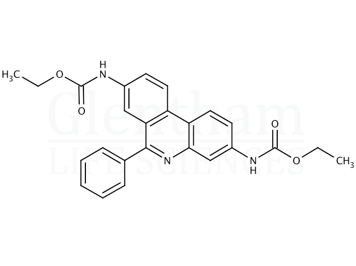 Structure for N,N''-(6-Phenylphenanthridine-3,8-diyl)-bis-ethyl carbamate