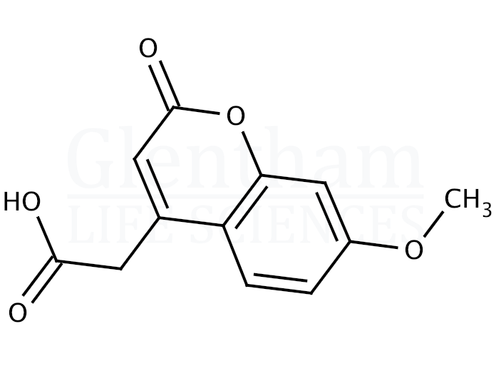 7-Methoxycoumarin-4-acetic acid Structure