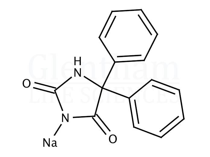5,5-Diphenylhydantoin sodium salt Structure
