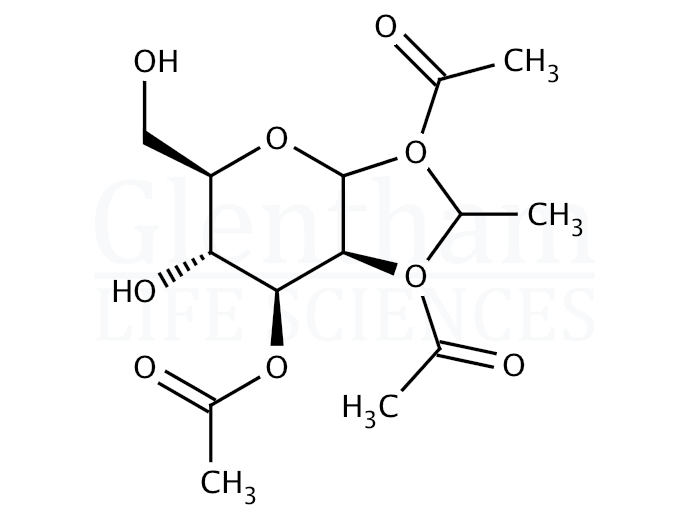 1,2-O-Ethylidene-β-D-mannopyranoside Triacetate Structure