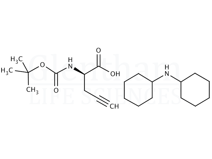 Structure for Boc-D-propargyl-Gly-OH dicyclohexylammonium salt (63039-47-4)