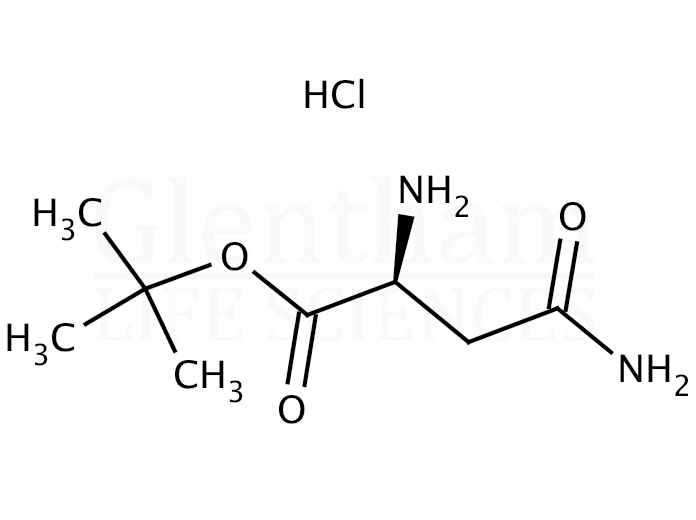 L-Asparagine tert-butyl ester hydrochloride    Structure
