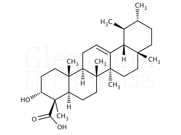 Strcuture for beta-Boswellic acid