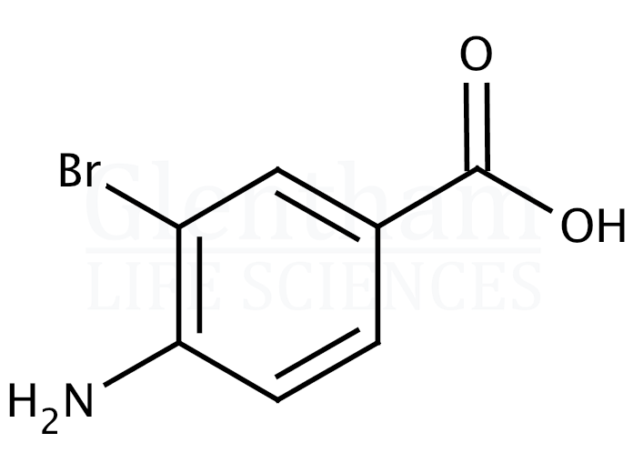 Structure for 4-Amino-3-bromobenzoic acid  (6311-37-1)