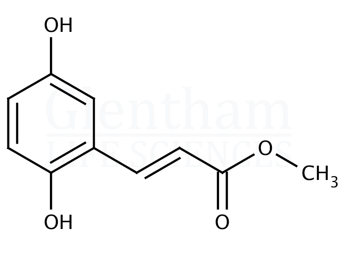 2,5-Dihydroxycinnamic acid methyl ester Structure