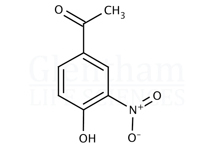 Structure for  4''-Hydroxy-3''-nitroacetophenone  (6322-56-1)