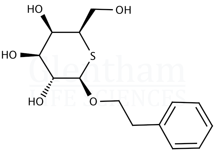 Structure for 2-Phenylethyl beta-D-thiogalactoside