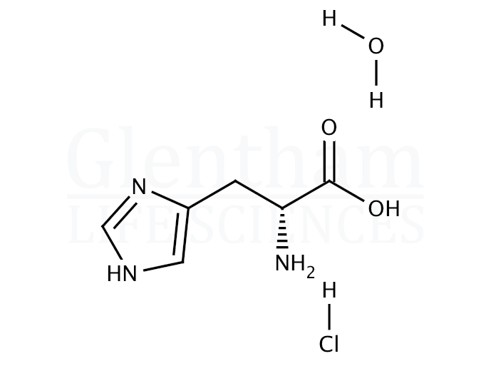 Structure for D-Histidine monohydrochloride monohydrate   