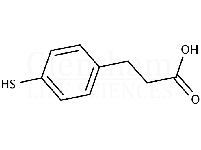 Structure for 4-Mercaptohydrocinnamic acid