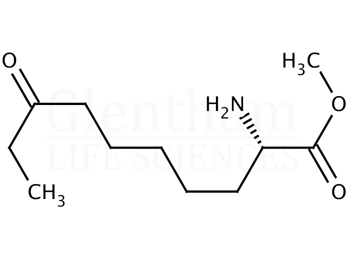 Structure for (S)-2-Amino-8-oxo-decanoic acid methyl ester (635680-16-9)