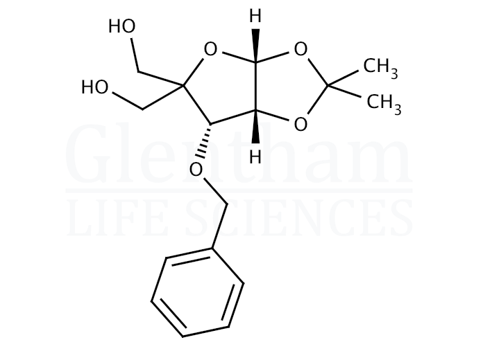 3-O-Benzyl-4-(hydroxymethyl)-1,2-O-isopropylidene-a-D-ribofuranose Structure