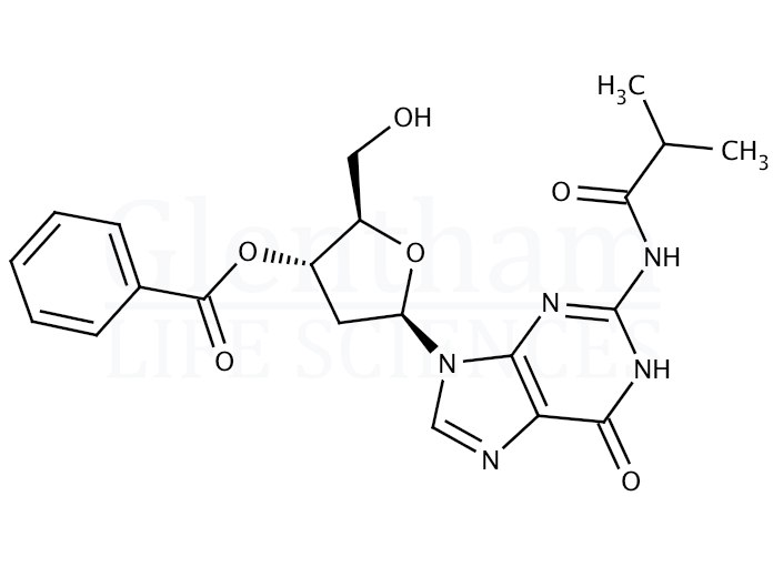 3''-O-Benzoyl-2''-deoxy-N2-isobutyrylguanosine Structure