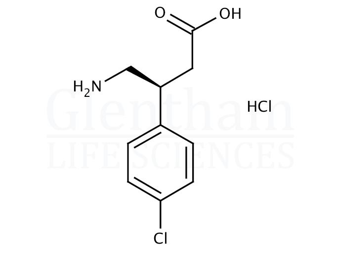 S(-)-Baclofen hydrochloride Structure