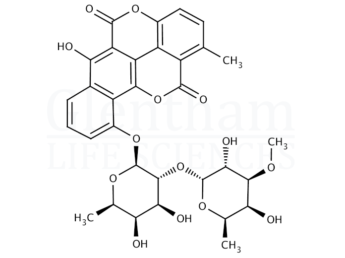 Structure for Chartreusin (6377-18-0)