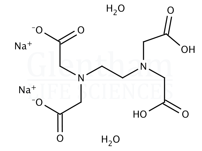 Structure for EDTA disodium salt dihydrate (6381-92-6)