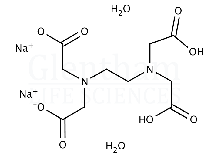 Strcuture for EDTA disodium salt dihydrate, USP grade