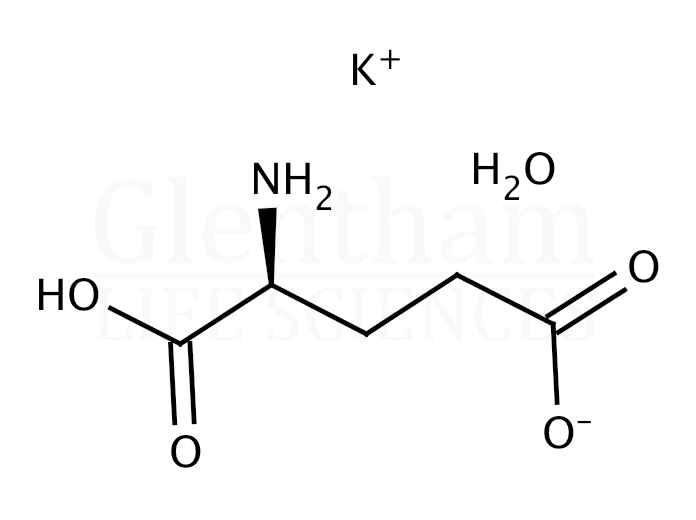Structure for L-Glutamic acid potassium salt monohydrate