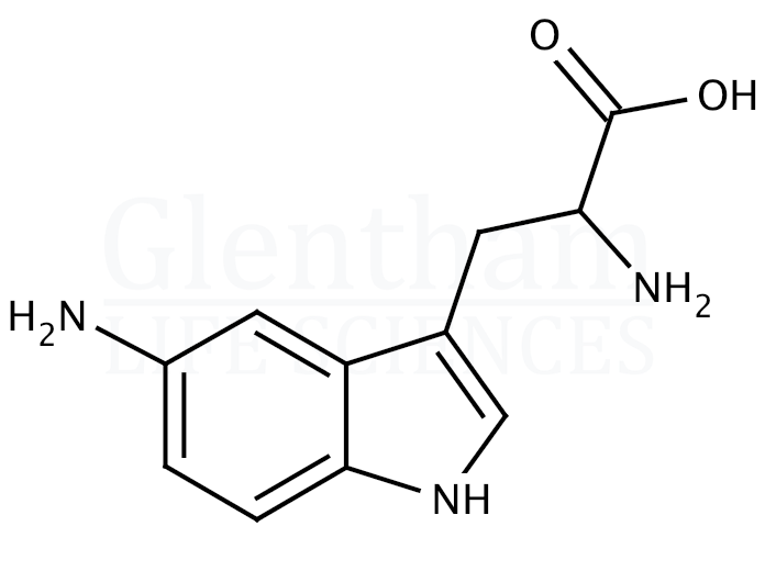 Structure for 5-Amino-DL-tryptophan (6383-69-3)