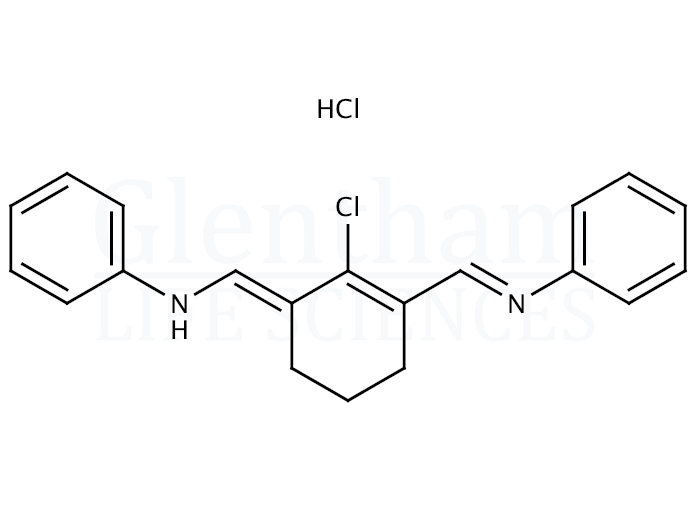 Structure for  N-[(3-(Anilinomethylene)-2-chloro-1-cyclohexen-1-yl)methylene]aniline monohydrochloride   (63857-00-1)