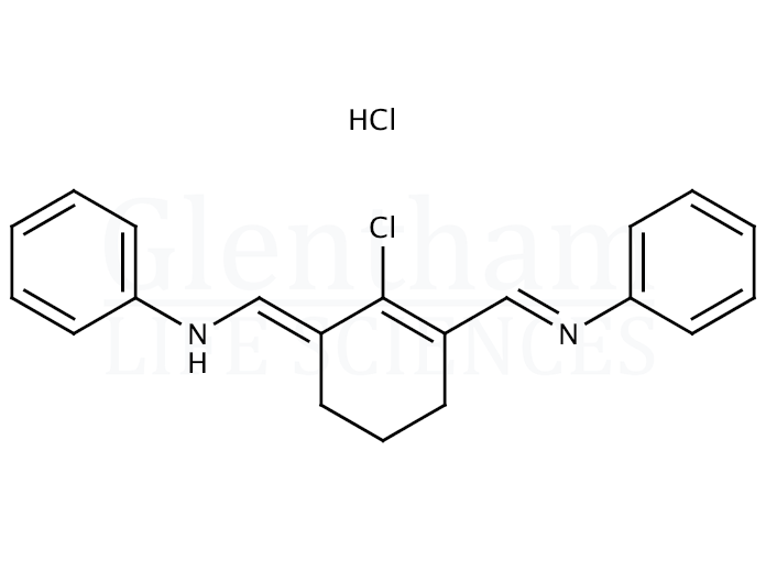 Structure for N-[(3-(Anilinomethylene)-2-chloro-1-cyclohexen-1-yl)methylene]aniline monohydrochloride 