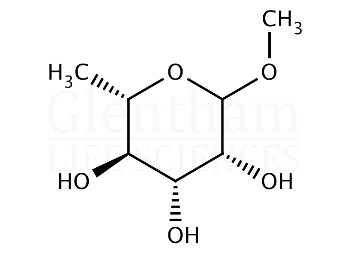 Methyl L-rhamnopyranoside Structure