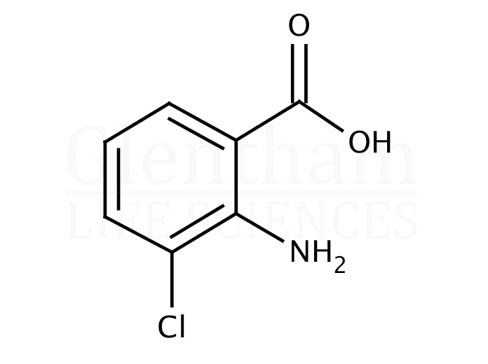 Structure for 2-Amino-3-chlorobenzoic acid 