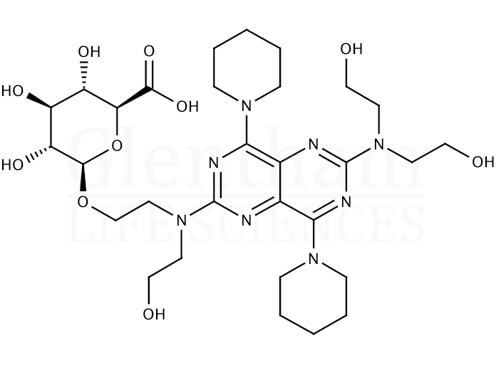 Dipyridamole mono-O-b-D-glucuronide Structure