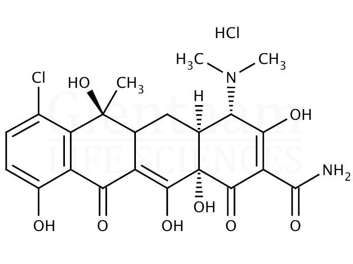 Structure for Chlortetracycline hydrochloride