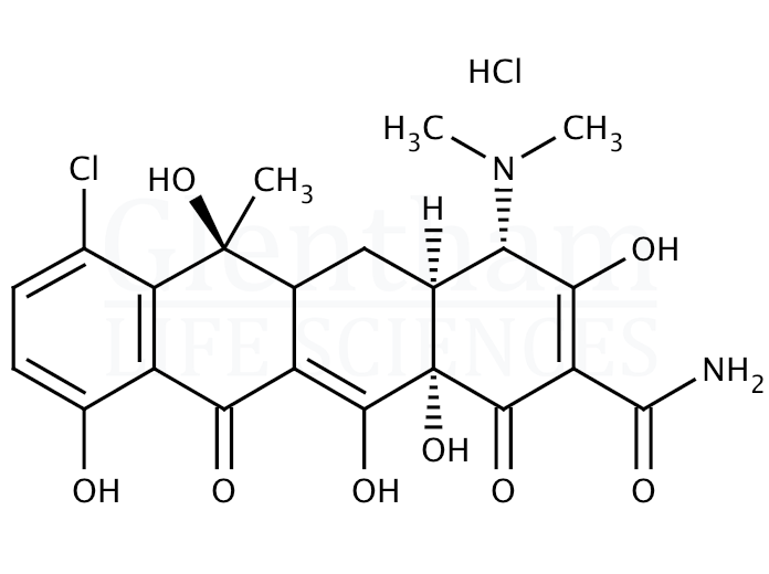 Chlortetracycline hydrochloride Structure