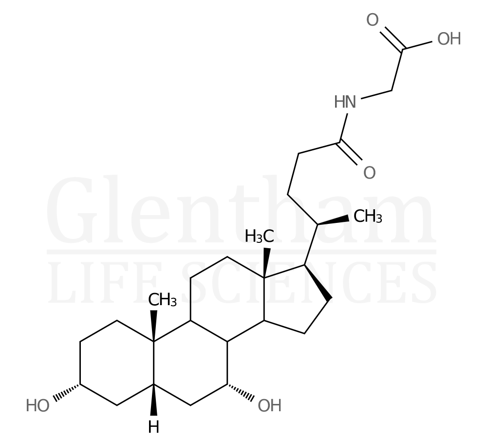 Structure for Glycochenodeoxycholic acid
