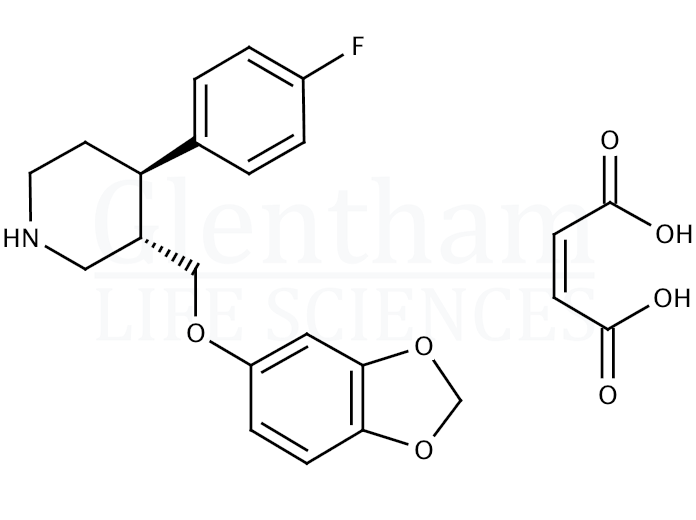 Paroxetine maleate salt Structure