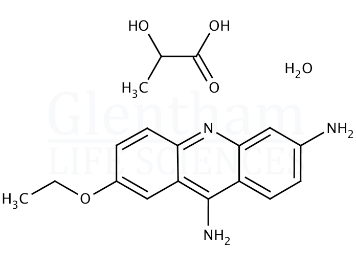 Structure for  Ethacridine lactate salt monohydrate  (6402-23-9)