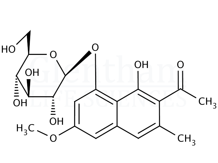 Torachrysone 8-O-glucoside Structure