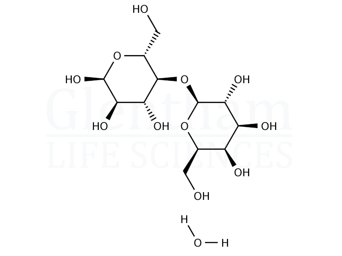 Structure for D(+)-Lactose monohydrate (64044-51-5)