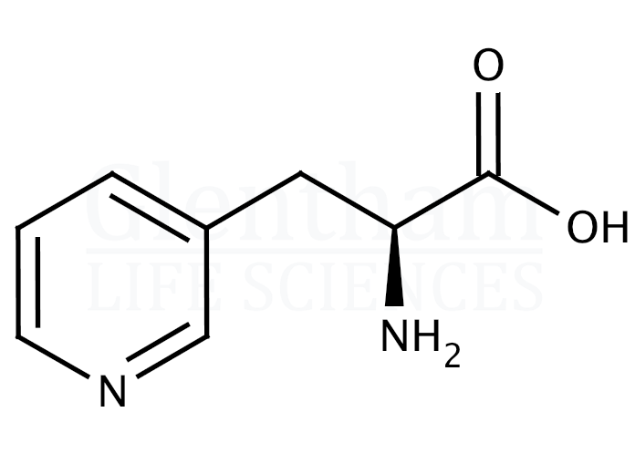 Structure for 3-(3-Pyridyl)-L-alanine   (64090-98-8)