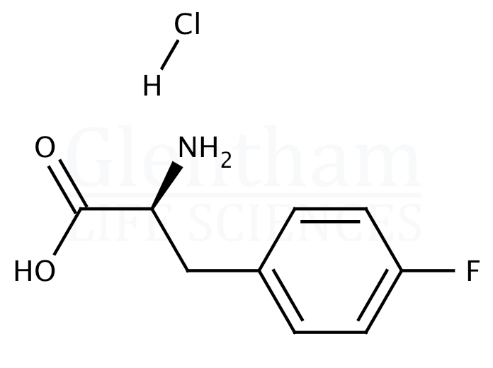 Structure for 4-Fluoro-L-phenylalanine hydrochloride (64231-54-5)