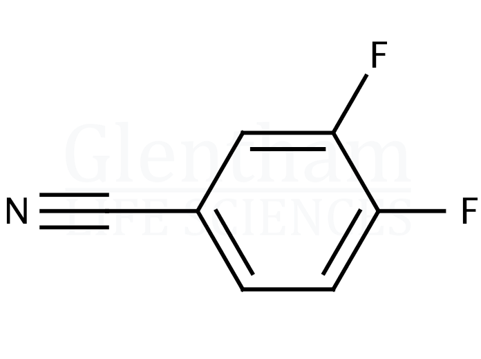 3,4-Difluorobenzonitrile Structure