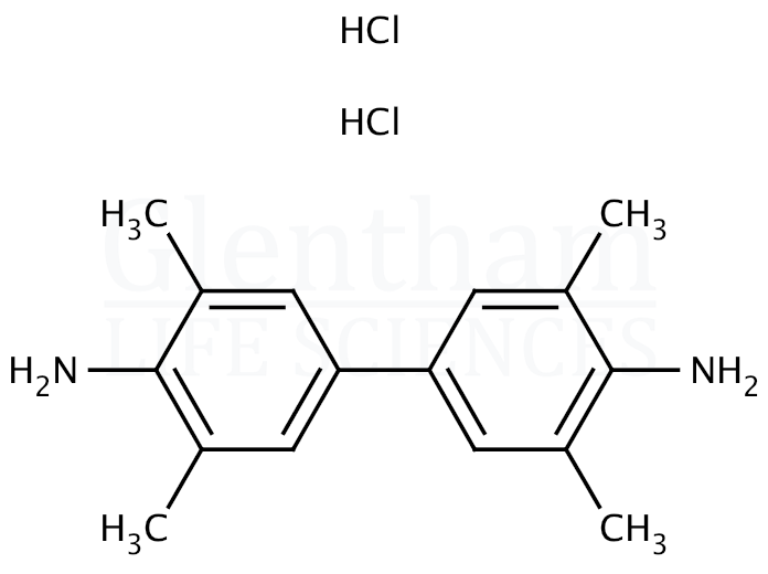 3,3'',5,5''-Tetramethylbenzidine dihydrochloride hydrate Structure